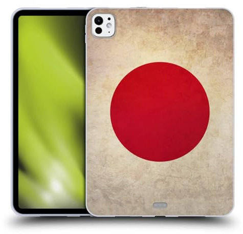 Head Case Designs Japan Japanese Nisshoki Vintage Fahnen Soft Gel Handyhülle Hülle kompatibel mit Apple iPad Pro 11 M4 2024