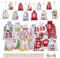 Naler Adventskalender zum Befüllen 24 Stück Adventskalender Säckchen Stoff 2 Größen von Adventskalender Tüten Weihnachtskalender Selbst Befüllen