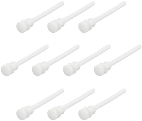 sourcing map 30PCS Fan Shock Absorbing Rubber Nail, Short Style Computer Hardware Cooling Fan Screws Anti Noise Shockproof Silicone Rubber Cooler for PC, White