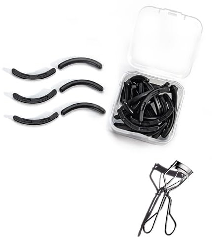 Wimpernzange, Nachfüllpackungen, kompatibel mit Shiseido, Wimpernzange, Nachfüllpads, kompatibel mit Shiseido, 24 Stück, Schwarz