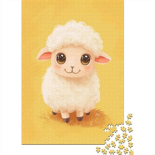 HLXZMCVBT Sheep 1000pc Jigsaw Puzzle, 75x50cm, 1000 Pieces, 1 Set, 1kg, Age 14+, Classic Style