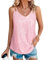 Suncife Damen Pailletten Oberteil Tank Glitzer Top Glitzertop Party Frauen, Rose, S