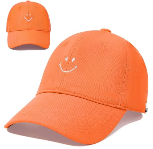 Century Star Baseballkappe für Herren und Damen Stylische Basecap Herren Kappe Damen für jeden Anlass Unisex Sonnenmütze Orange