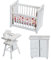 ibasenice Miniatur-babybett-Modell Für Kinder Puppenhaus-zubehör 3-teiliges Mini-zimmermöbel Für Puppenhaus