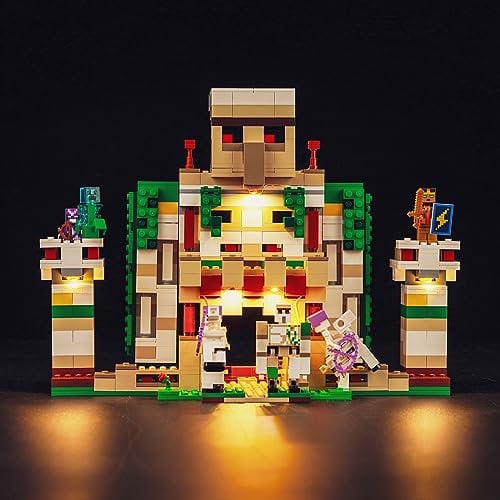 Led Light Set Compatible with Lego 21250 The Iron Golem Fortress (No Model), Decoration Lighting Set Compatible with Minecraft The Iron Golem Creative Toys