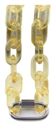 Transparente Acryl-Gliederkette, verstellbares Kunststoff-Halsband, Unisex, Punk-Stil, Accessoire