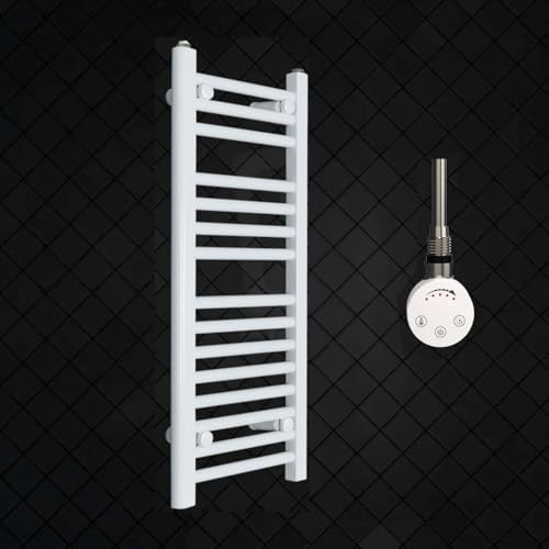 Radiador Toallero Eléctrico Blanco 40x80 cm con Termostato 150 W