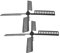 ibasenice 2Pcs Plastic Windmill Replacement for Solar Powered Outdoor Gardens and Rotating Wind for Decor and Accessories
