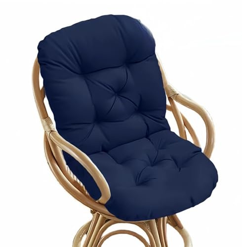 ZASEZOD Schaukelstuhl Auflage Wasserdicht Rattan, Weich Verdickt Sitzkissen Rückenlehne Polster, Ersatzpolster Hochlehner Auflagen für Wohnzimmer, Garten, Indoor Outdoor(A1,100 x 50 cm)