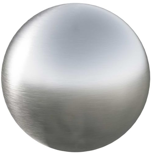 vidaXL Gebürsteter Ball Ø 30 cm Silber Edelstahl 201, Deko-Kugel, Hohlkugel, Kugel-Ornament für Innen- und Außenbereich, wetterfeste Gartenkugel