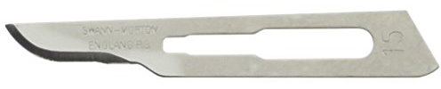 Swann-Morton ST15-Confezione da 100 lamelle sterili N ° 15