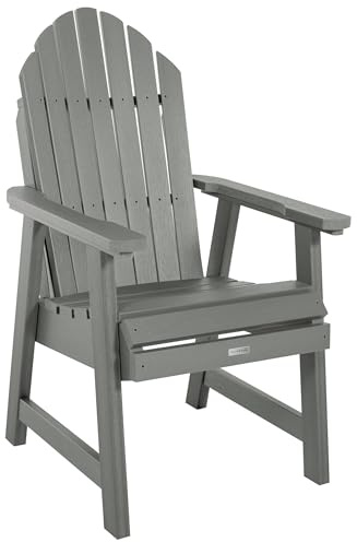 highwood AD-CHDA2-CGE Hamilton Deck Chair, Dining Height, Coastal Teak