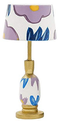 Odoria 1/12 Miniatur Lampe Puppenhaus Zubehör, Lila
