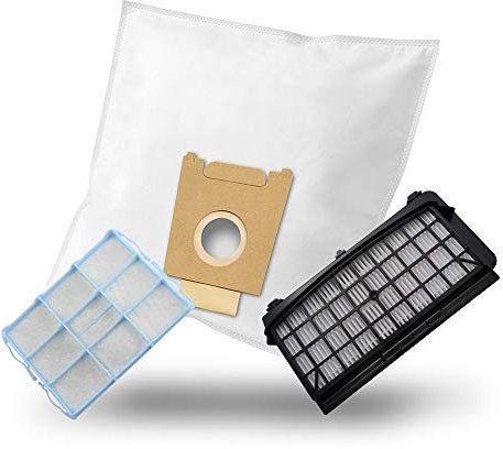 MisterVac | compatible avec les sacs d'aspirateur sacs de rechange 30 pièces + filtre de rechange Hepa filtre de rechange + filtre moteur Bosch BGB 45331/03 ProSilence GL-45