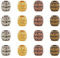 NBEADS 100 Stück 8 mm Tibetischer Barrel Legierung Perlen, 4 mm Großes Loch Antik Europäische Perlen Dreadlock Perlen Geflochtenen Haarperlen Für Pferdeschwanz Schmuckherstellung, Gemischte Farben