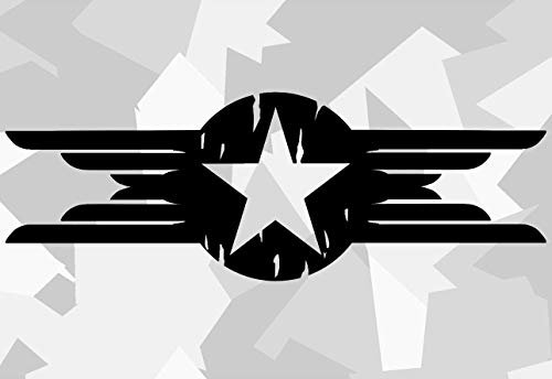 HR-WERBEDESIGN 2X US Army Stern Retro Sticker Auto Ca Aufkleber Ratte Star Stern Oldschool