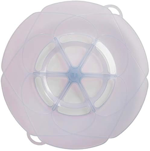 Kochblume - das Original vom Erfinder Armin Harecker XL 33 cm eisblau | Überkochschutz für Topfgrößen von Ø 20 bis 28 cm | Set mit Microfasertuch!