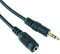 1m Gold 3.5mm Stereo Plug to Socket Audio Headphone Extension Cable Lead (Length 1m)