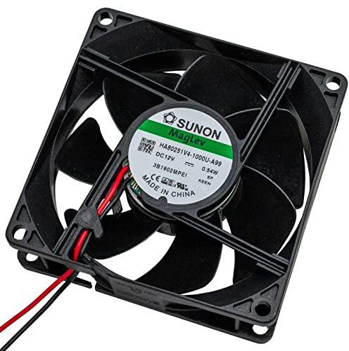 Lüfter, 12 V DC, 0,48 W, 80 x 80 x 25 mm, 40,6 m³/h, 2000 U/min, 40,6 m³/h, SUNON HA80251V41000UA99