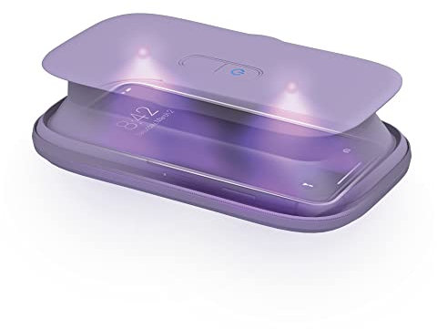 HoMedics UV-Clean Smartphone Sanitizer Desinfektion | Schneller als jeder andere UV-Sanitizer auf dem Markt | Tötet bis zu 99,9% der Bakterien und Viren auf DNA-Ebene, ohne Quecksilber und Chemikalien