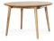 moebel-eins ASCON Esstisch XL/Ausziehtisch rund 120/165 cm, Material Massivholz, Wildeiche geölt
