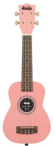 KALA Ukadelic UK-CHERRYBOMB - Cherry Bomb Soprano Ukulele, with Tote Bag