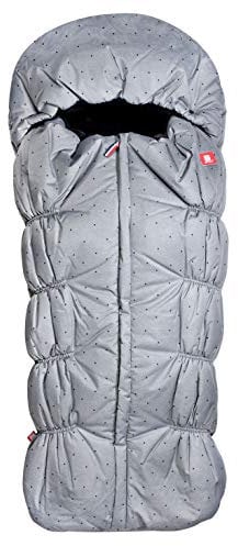 Red Castle 084622 Universal-Fußsack für Babys - Winter: geeignet bei extremer Kälte - Für Kinderwagen und Liegewannen - Winddicht - Graumeliert, grau, 910 g