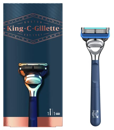 King C. Gillette Gillette Rasierer und Profilierer für Herren, Griff und Ersatz mit integriertem Präzisionstrimmer und Premium-Griff, 50 g