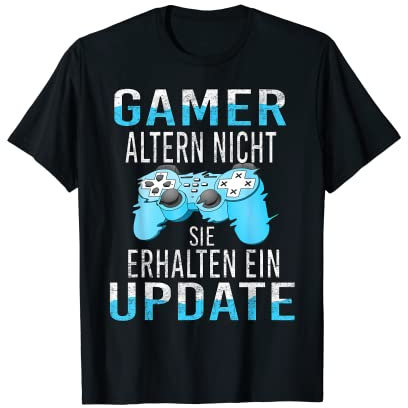 Lustiges Zocken Gamer Update Jungs Gaming Nerd T-Shirt
