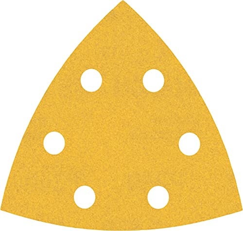Bosch 50x EXPERT C470 Schleifblatt (für Farbe auf Holz, Hartholz, Ø 93x93 mm, Körnung 240, Professional Zubehör Deltaschleifer)