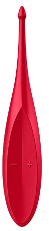 Satisfyer Twirling Fun Vibrator | Wasserdichtes (IPX7) Sex-Spielzeug | Rot | Hautfreundliches Silikon | Stimulationsspitze mit Power-Motor | Ideal für Damen & Intime Stimulation | 12 Programme in rot