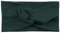 styleBREAKER Damen Haarband in Feinripp Optik mit Schleife, Twist Knoten, Stirnband, Headband 04026009, Farbe:Dunkelgrün