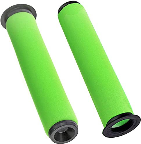 SPARES2GO Washable Dirt Bin Stick Filter compatible with Gtech AirRam Mk2 K9 Cordless Vacuum Cleaner (Pack of 2 Filters + 10 Fresheners)