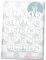 Bügelbild Adventkalender Zahlen Kreis zum Aufbügeln 3 cm 1-24 Flockfolie Aufbügler Applikationen Bügelsticker für Stoffe Textilien Kinder zum Aufbügeln Flicken, Farbe:weiss