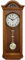 PRIM Holzwanduhr Pendel II – A, Retro Design, 640 x 250 x 125 mm, Verziertes Zifferblatt, Pendel-Wanduhr aus Holz, Quarz-Uhrwerk, Helles Holz, Dekoration für Wohnzimmer, Schlafzimmer, Büro, Küche