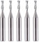 SpeTool 5PCS 1/8 Cutting Diamter Spiral Upcut Router Bit with1/4 Shank,Carbide CNC Wood Router Bits Set for Plunge Slot Cutter