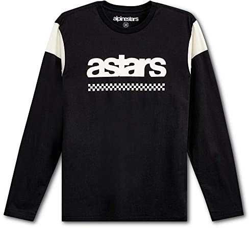 Alpinestars, Old School Ls Tee, Langärmliges T-Shirt, Schwarz, XXL, Mann