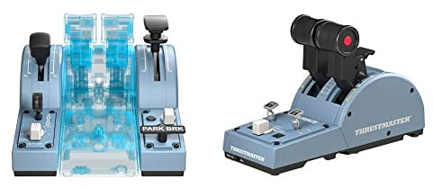 Thrustmaster TCA Quadrant Airbus Edition + TCA Quadrant Addon Airbus Edition - para PC - Licencia Oficial Airbus