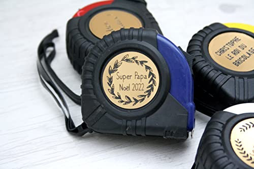 Mètre de bricolage personnalisé couleur et design au choix (Bleu)