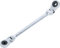 BGS 71028-6X8 | Llave combinada doble con carraca | angulable | con cabezas de anillo de perfil E | E6 x E8