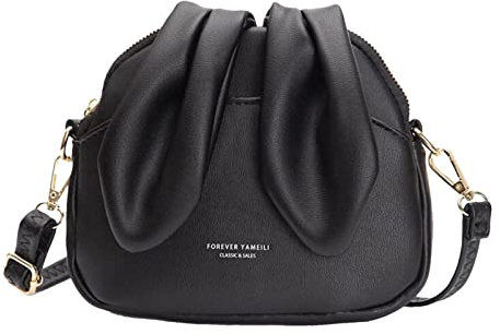 Fulenyi Tasche Mit Hasenohr, Niedliche Hasenohren Schultertasche Aus PU-Leder, Frauen-Mädchen-reizende Kaninchen-Ohr-Handtaschen-Geldbeutel-Miniumhängetasche
