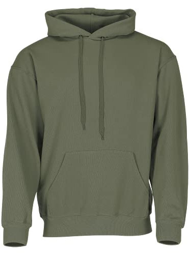 Fruit of the Loom Classic Kapuzen-Sweat + GRATIS MyShirt Stoffbeutel, Farbe:Oliv + GRATIS MyShirt Stoffbeutel, Größe:L