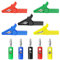 Create idea 5 sets Pinces Crocodiles avec Fiches Bananes de 4mm 220V 30A Pinces Crocodiles de Protection Complètes Isolées Pinces de Test Électriques pour Test de Multimètre et Pinces Multimètres