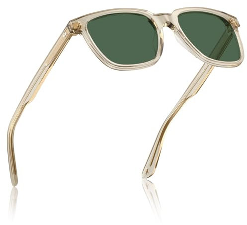 CARFIA Herren Sonnenbrille Polarisierte UV400 Rechteckigte Rahmen für Angeln Bergsteigen Fahren