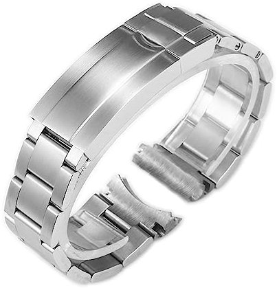 CBLDF Uhrenarmband aus Edelstahl 316L, kompatibel mit Rolex Submariner Daytona Armband für Herrenuhr, Metallarmband 20, 21 mm, 21mm No logo, Achat