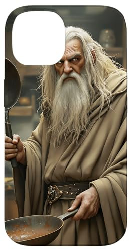 iPhone 14 Fantasy Cute Wizard Frying Pan Case