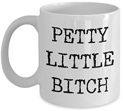 YIVXA Office Coffee Mug 11 Oz Petty Little Bitch Mug Ceramic Rude Insulting Coffee Cup
