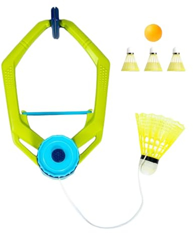 Badminton Rebound Trainer | Badminton Trainerset | Badminton Trainer für Hand Auge Koordination | Badminton Single Trainer für Indoor | Badminton Lernwerkzeuge für Badmintonplätze, Garten, Wohnzimmer