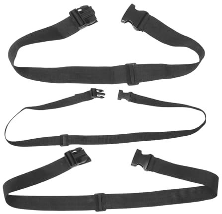 BESPORTBLE 3Er-Pack Bündel Fester Taillengurt Bauchtasche verlängerung Gurt Verstellbares Verlängerungsband Gürtel Riemen für Umhängetasche Riemenverlängerung für Damentasche Elastic -Gurt
