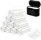 3L Small Bin Bags, 300 Counts, 30 x 35 cm Bin Liners for Mini Desktop Bin, Bathroom Office Car Trash Bags, Food Waste Bag, Pedal Bin Liners, Trash Garbage Bags for Wastebasket (White)